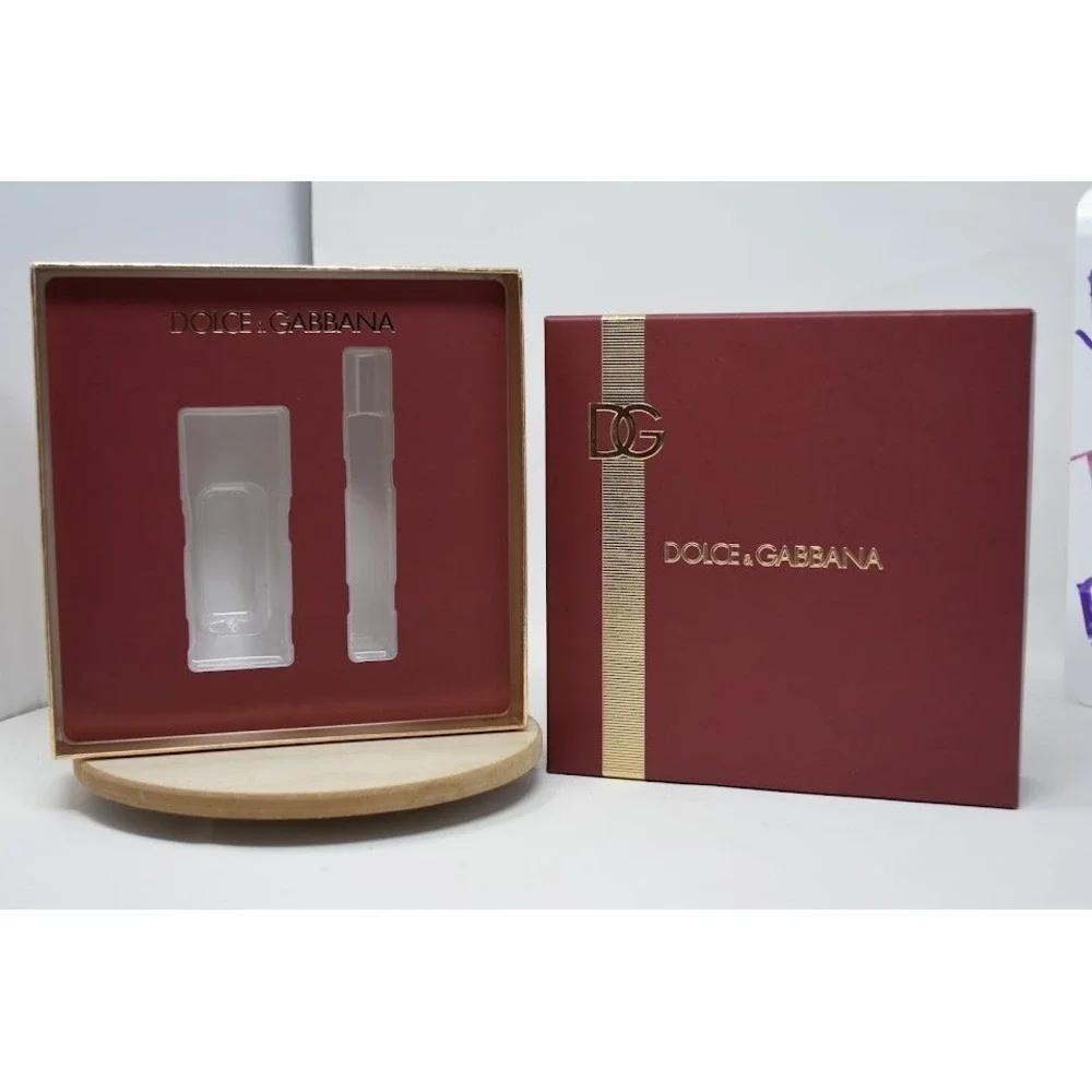 Dolce & Gabbana Empty Fragrance Gift Box With Insert Red Gold Display Case